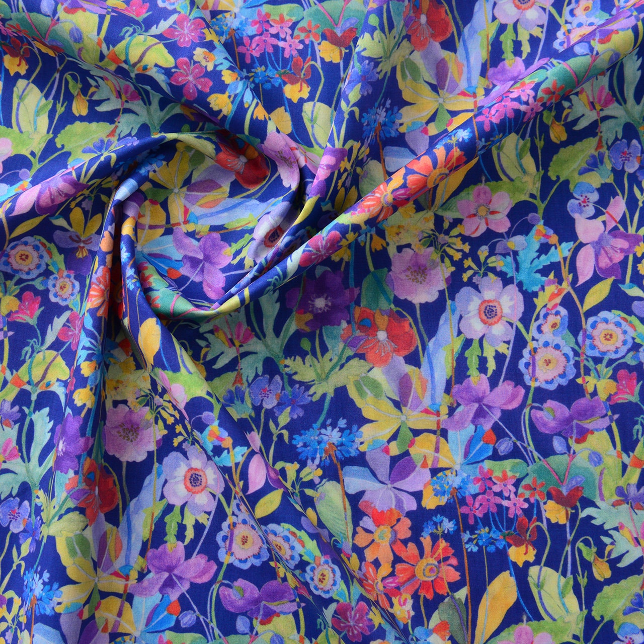 Floral Print Cotton Fabric: Sewing, Dressmaking, Home Decor - 55" Wide