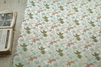 Song Silk Brocade Damask Fabric: Lucky Fish, Emperor Tibetan Style