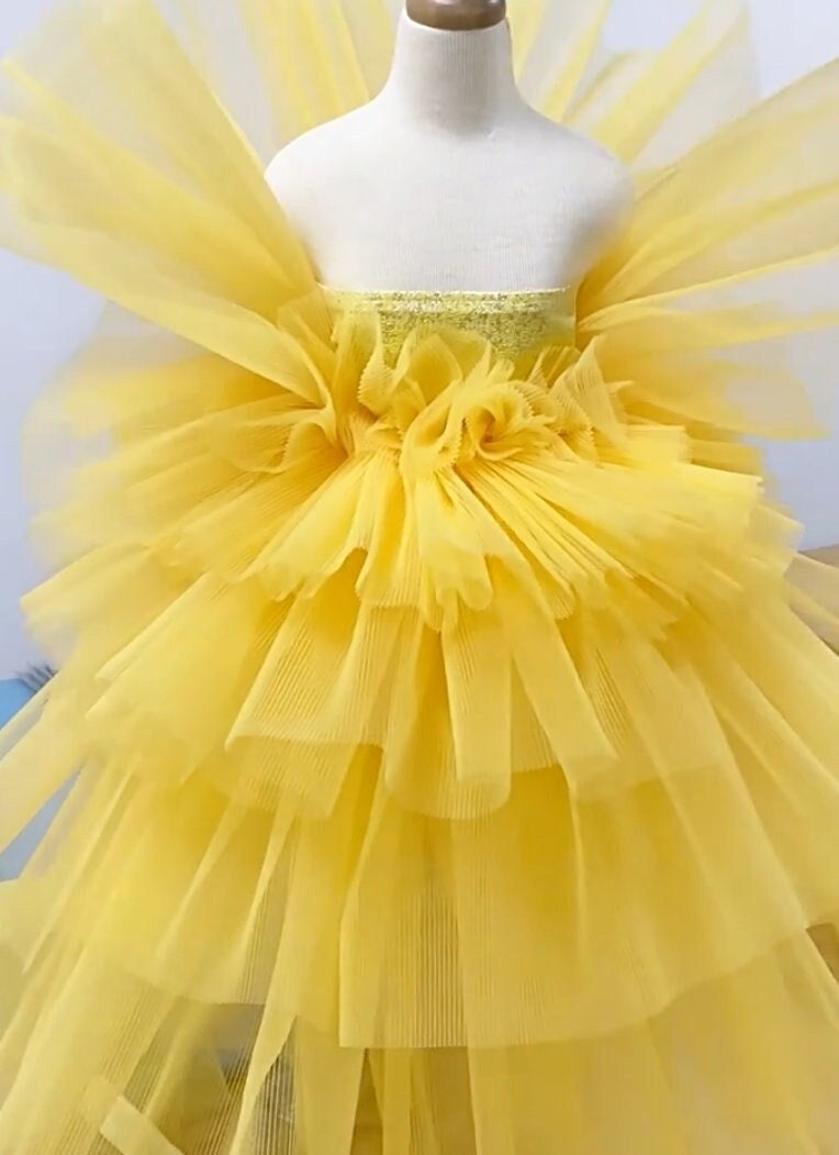 Pleated Organza Fabric: Stiff Texture Designer Material, 62" Wide