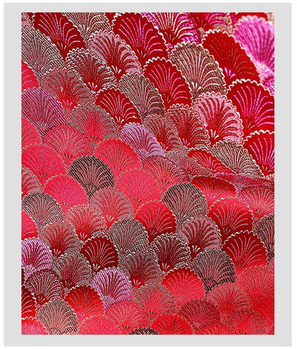 Japanese Shell Kinran Brocade Fabric: Silk Rayon Jacquard (29.5��