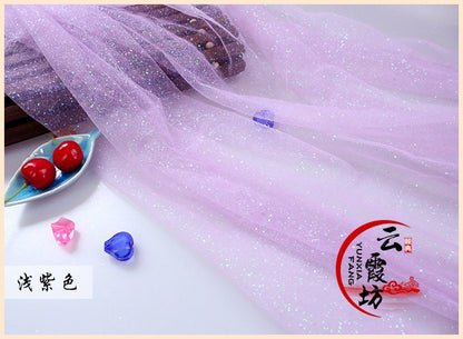 Glitter Mesh Fabric, Sequined Hard Tulle, 59" Wide, Costume Cosplay