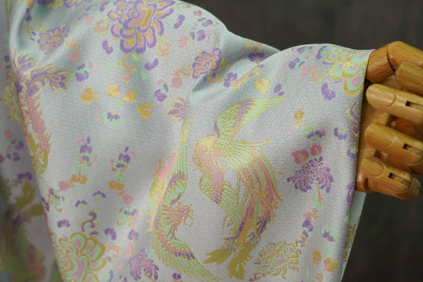 Tissu jacquard : 147 cm (58 pouces) à motif de peinture chinoise ancienne, pour costumes et décorations