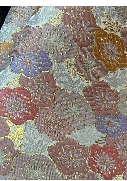 Cherry Blossom Jacquard Brocade Fabric: 59" Wide Kimono Sewing