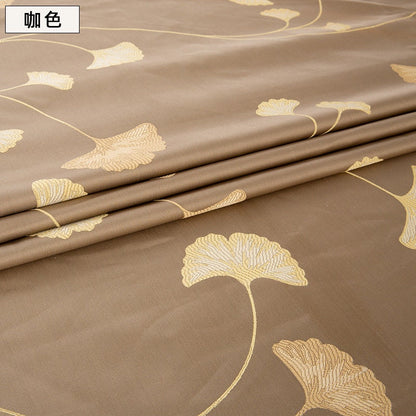 Leaf Jacquard Fabric: 58"W Polyester Upholstery, Costume & Decor