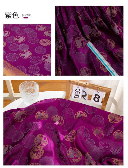 Nishijin Brocade Fabric: Japanese Gold Thread Upholstery, Costume, Decor (59"W)