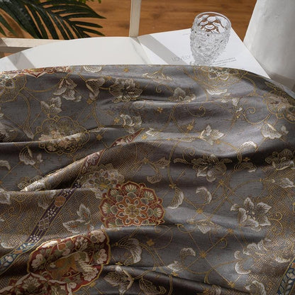 Nishijin Ori Brocade Fabric: Phoenix Flowers, Japanese Style (59"W)