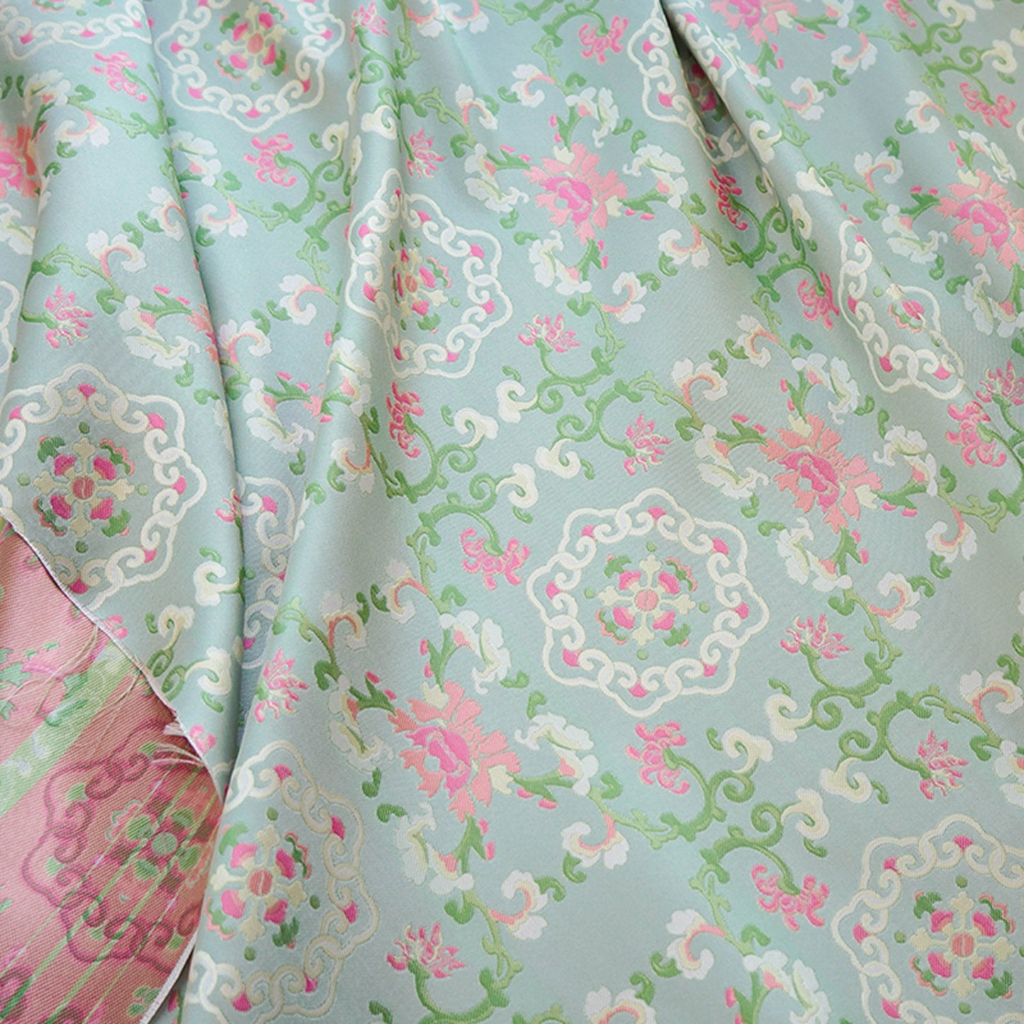 Dunhuang Baoxiang Brocade Fabric: Floral Upholstery, Costume, Drapery