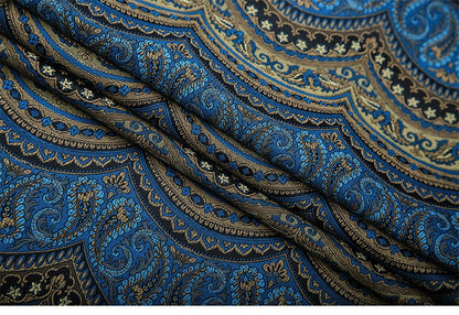 Paisley Brocade Fabric: Indian Rayon for Crafts & Upholstery