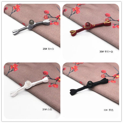 Handmade Satin Cheongsam Buttons: Retro Ethnic Style Closure Knots