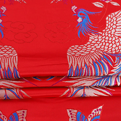 Phoenix Brocade Fabric: Chinese Mongolian Gown Robe, Rayon Jacquard (29.5" Wide)