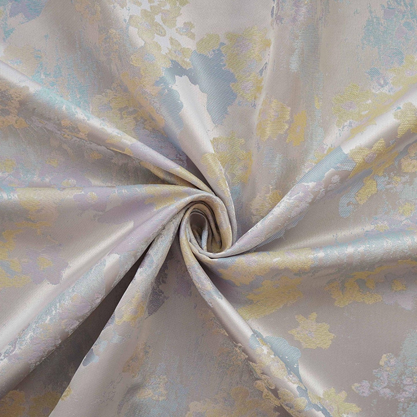 Gold Thread Jacquard Fabric: 3D Oil Painting Texture, 65" Wide