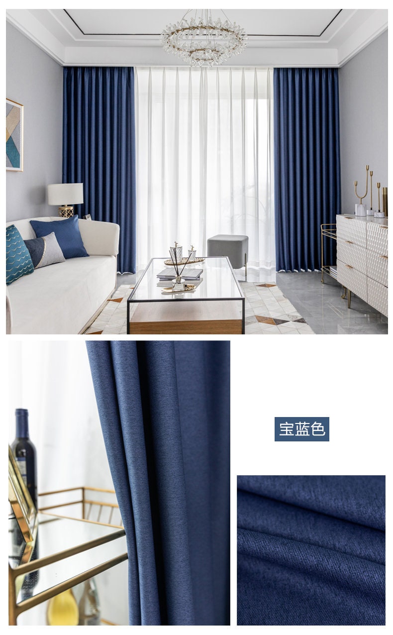 Blackout Curtain Fabric: Double-Sided Cotton Linen, Sunshade Insulation