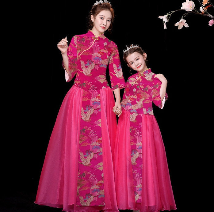 Jacquard Silk Brocade Fabric: Chinese Mongolian Gown, Tibetan Robe Decoration