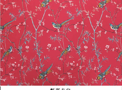 Bird Print Satin Fabric: Soft Polyester, 57" Wide, Apparel & Decor
