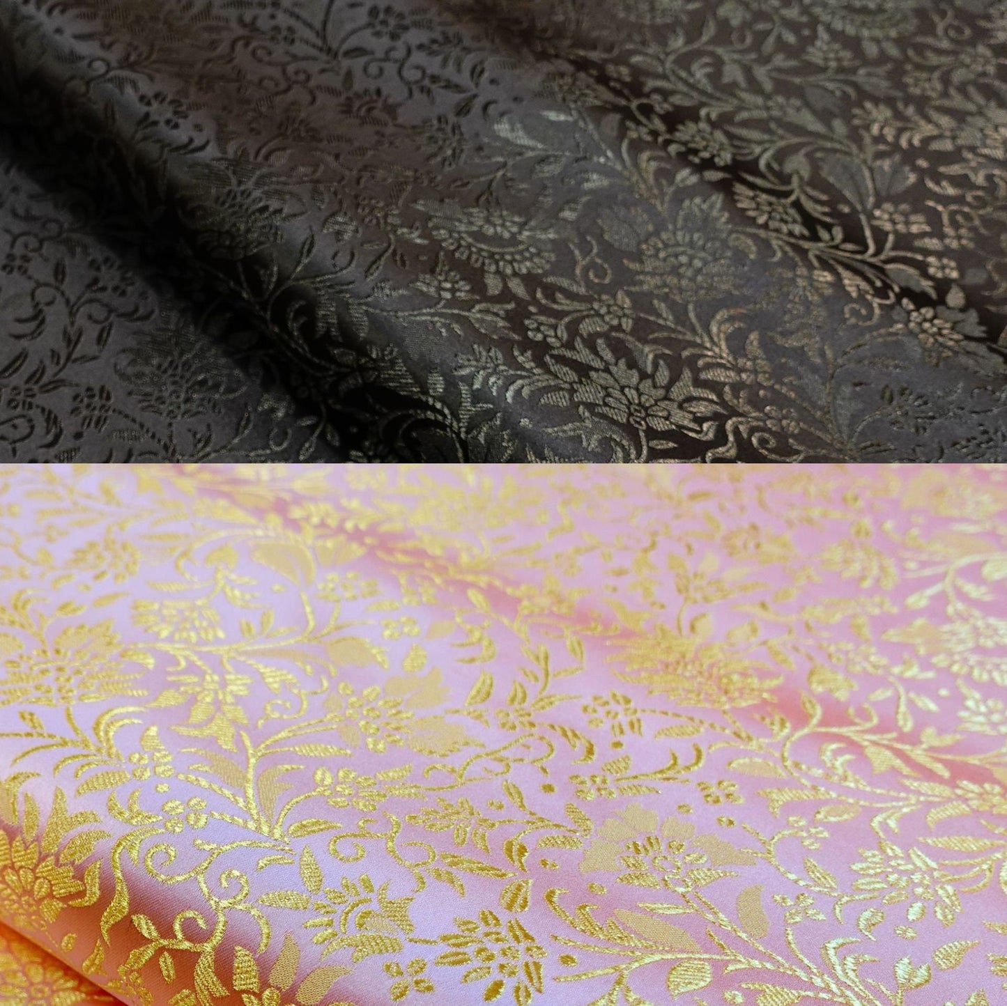 Brocart de soie à motif de fleurs de blé : largeur 114 cm, ameublement et couture – vendu au mètre