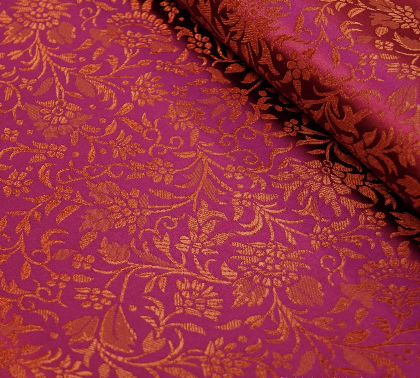 Brocart de soie à motif de fleurs de blé : largeur 114 cm, ameublement et couture – vendu au mètre
