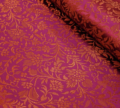 Brocart de soie à motif de fleurs de blé : largeur 114 cm, ameublement et couture – vendu au mètre