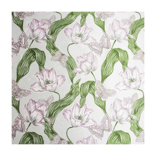 Floral Jacquard Woven Fabric: Embossed Flower Pattern, 59" Wide