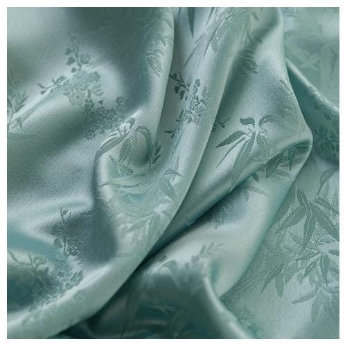 Bamboo Leaf Jacquard Fabric ��� Silk-Feel Ray" Wide