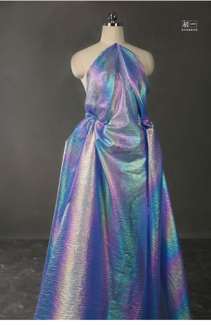 Laser Pearl Micro-Wrinkle Gauze Fabric ��� Iridescent Costume Materi" Wide