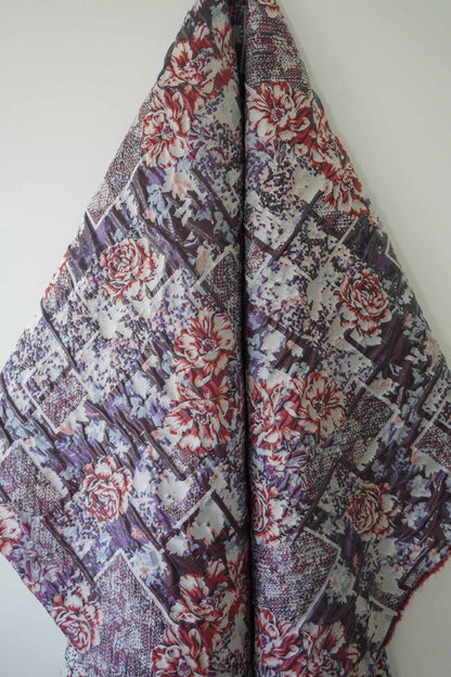 Floral Gold Thread Jacquard Fabric: 55"W Designer Upholstery