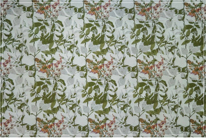 Reversible Jacquard Fabric: Japanese Floral Embossed Weave (59"W)