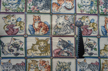 Animal Plaid Jacquard Fabric: 58"W Cotton Polyester Blend