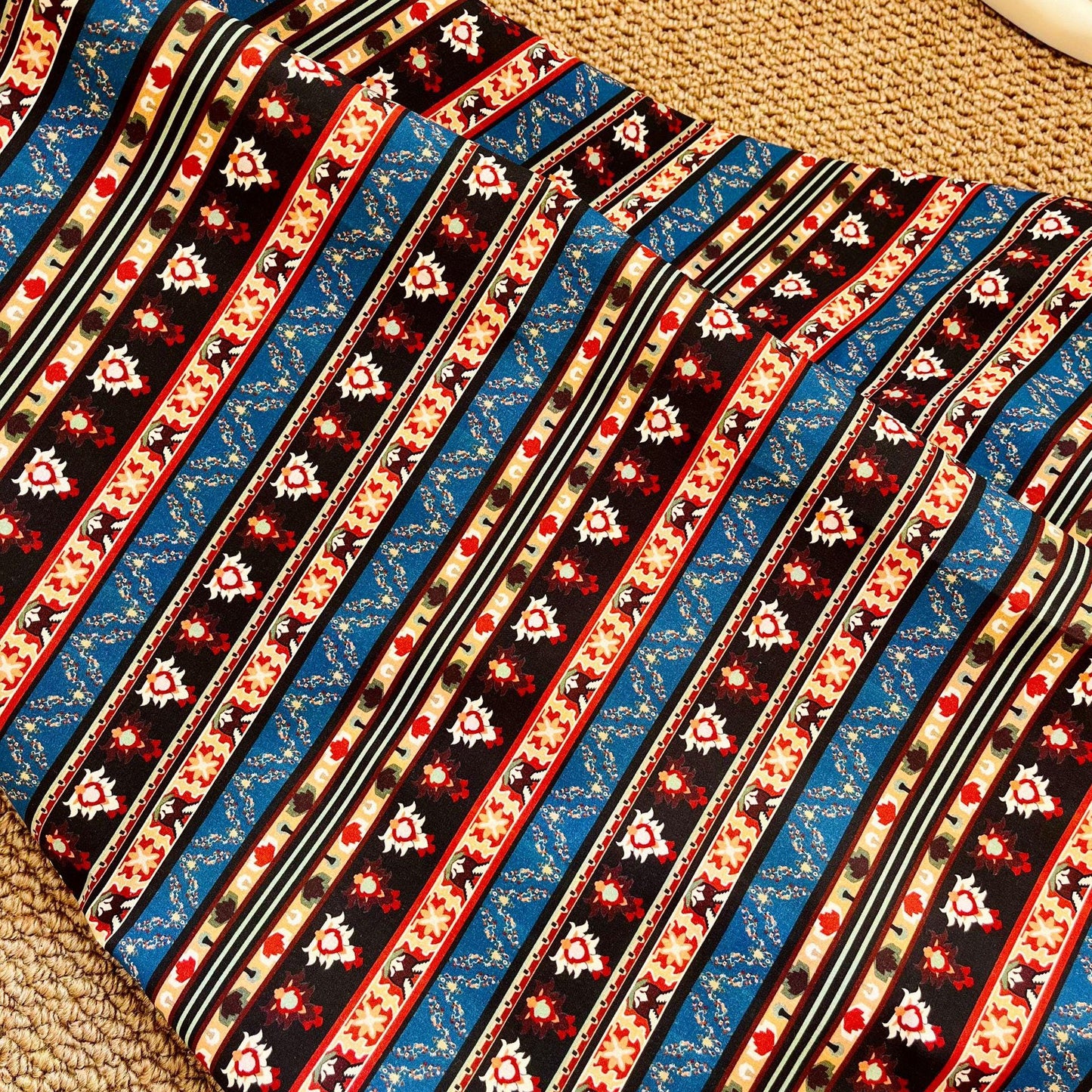Tissu de couture en coton imprimé à la main : tissu indien pour patchwork et vêtements