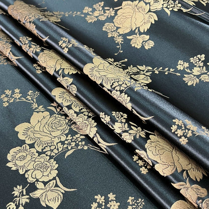 Nishijin Japanese Floral Brocade Fabric: High-Precision Rayon Sewing
