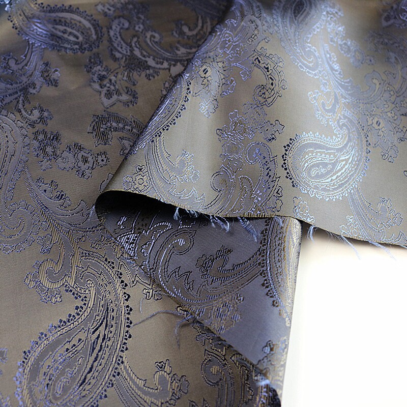Nishijin Woven Brocade Fabric: Gold Thread Jacquard Silk, 57" Wide