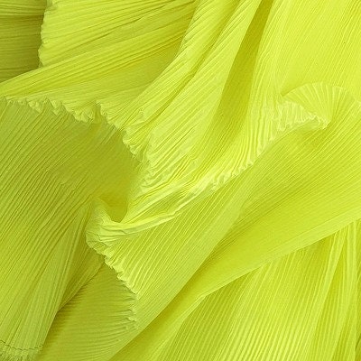 Pleated Crepe Fabric: 59"W Stiff Polyester for DIY Decor & Costume