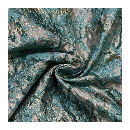 Malachite Green Jacquard Fabric: 100% Polyester Upholstery, Costume, Decor - 57"W