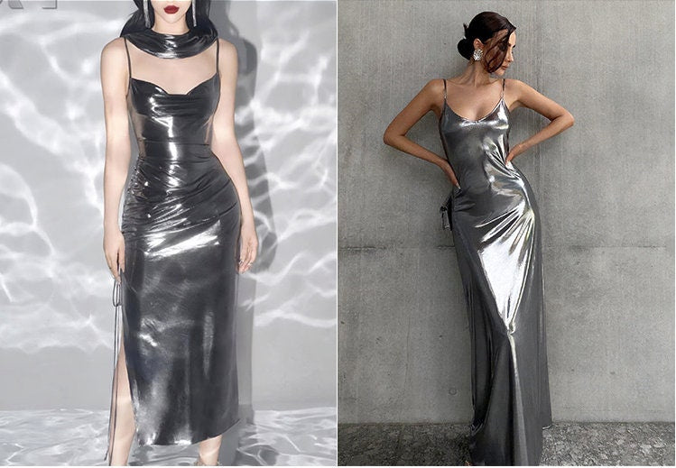 Metallic Gold Faux Leather Fabric: 4-Way Stretch, 56" Wide, Costume Decor