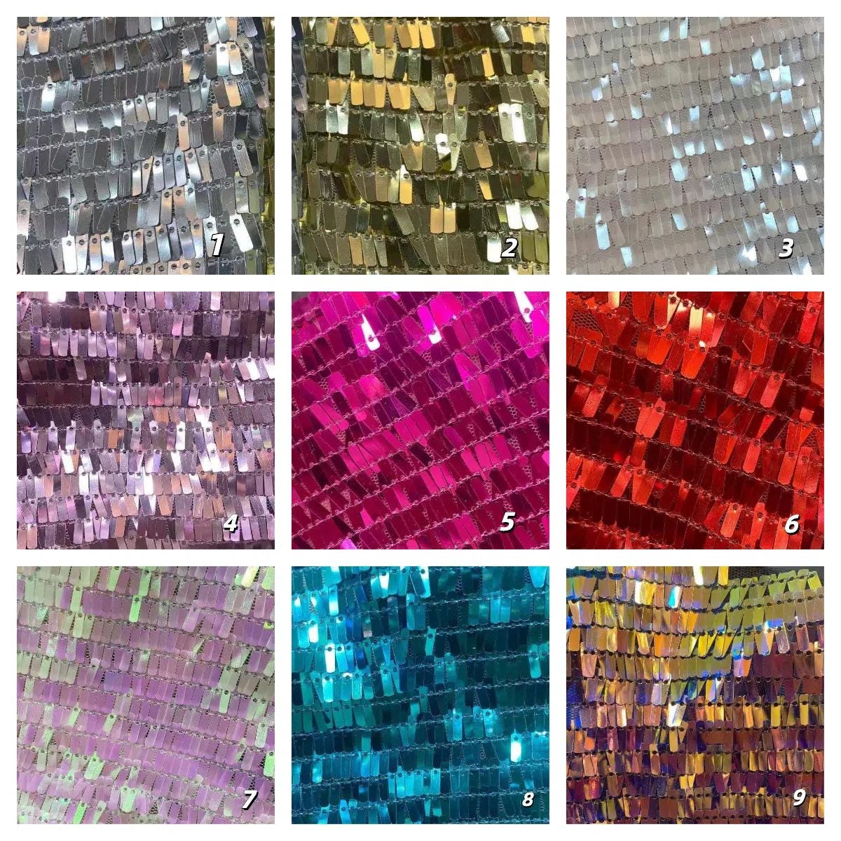 Multi-Color Sequin Mesh Fabric | Costume, Cosplay Material