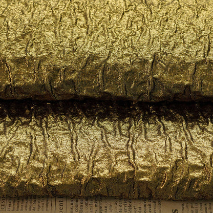 Gold Jacquard Fabric: 3D Texture Prom Dress & Upholstery Sewing Fabric, 54" Wide
