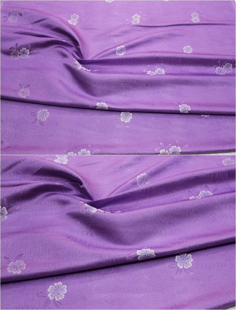 Tissu brocart jacquard à motifs floraux : Cheongsam Qipao bleu sarcelle - Matériel pour la confection de vêtements