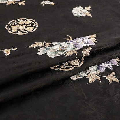 Floral Damask Embroidery Fabric: 59���W Cheongsam Dress Ma
