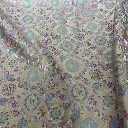 Tissu brocart à motifs floraux : Rayonne Cheongsam Qipao de 147 cm de large