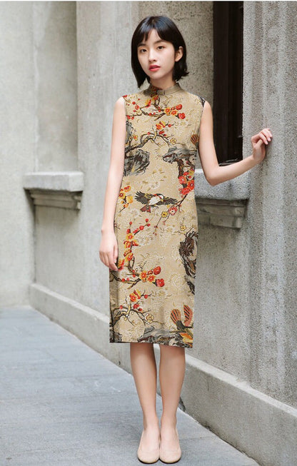Bird Jacquard Fabric: 57"W Polyester Upholstery, Costume & Decor