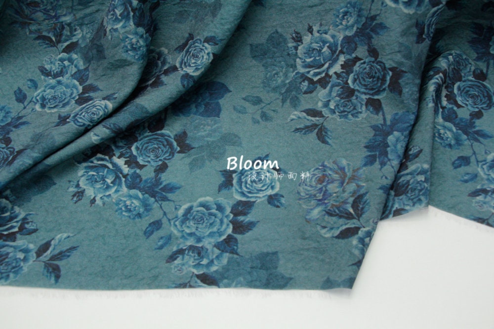 Tissu lin Tencel chanvre soyeux rose bleu : Couture et loisirs créatifs