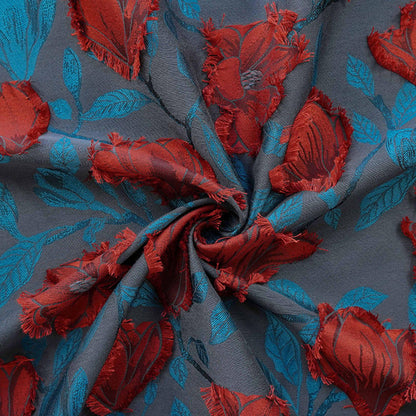 European 3D Embossed Paisley Jacquard Fabric ��� Decorative Textile for Home Dec" Wide