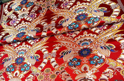 Brocade Fabric: Chinese Mongolian Style, Upholstery Sewing Material