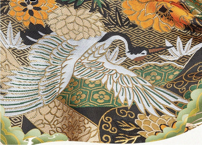 Tissu brocart de soie Kirin japonais : tissu d’ameublement tissé Nishijin coloré (largeur : 150 cm)