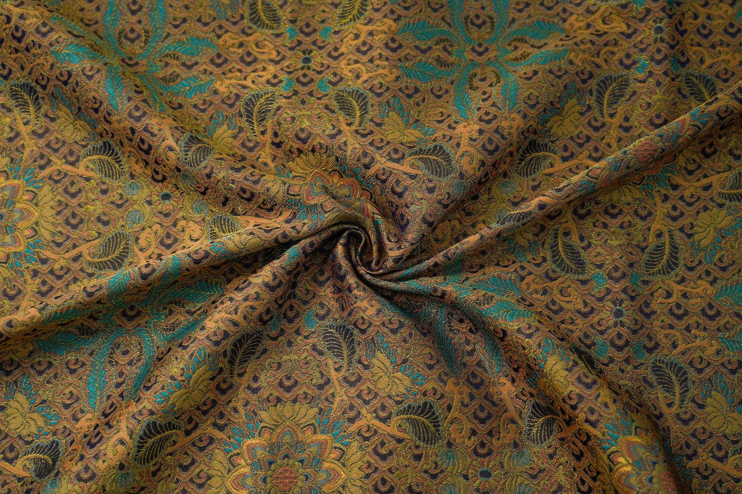 Tissu jacquard damassé tibétain : décoration bouddhiste, costumes, ameublement