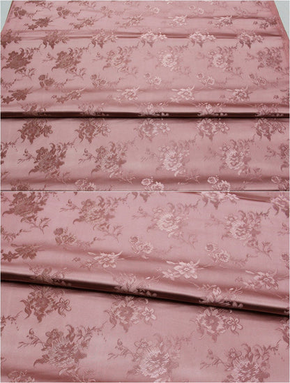 Floral Brocade Fabric: 29.5" Wide Satin Blend for Sewing