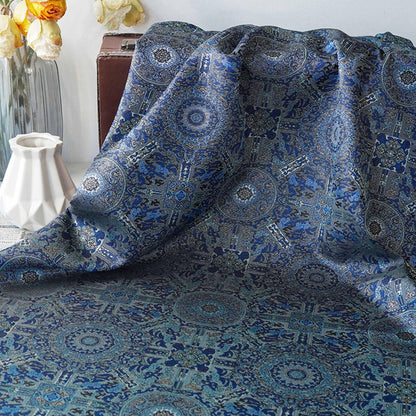 Tissu brocart Ombre Song : Jacquard style chinois à fil d'or (150 cm)