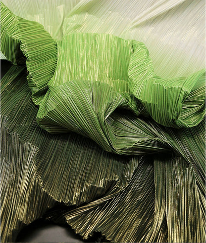 Pleated Crepe Fabric: 59"W Gradient Colors, DIY Costume & Decor