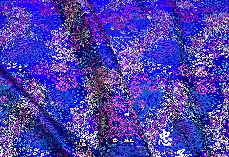 Galaxy Silk Brocade Fabric: 35" Wide Chinese Sewing Material - Poppylollipop