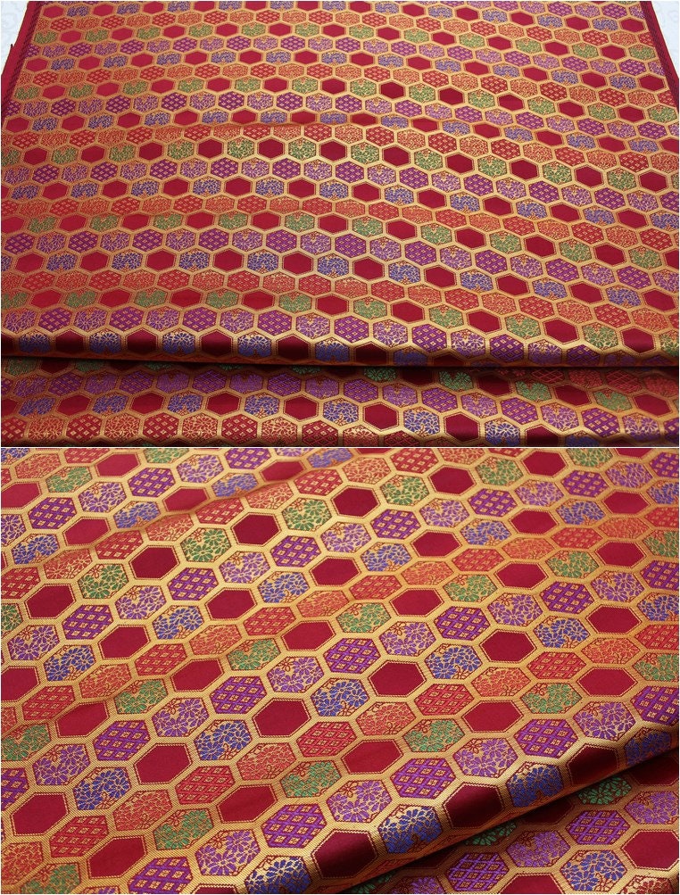 Brocade Fabric by Meter: Mongolian Tibetan Gown Sewing Material