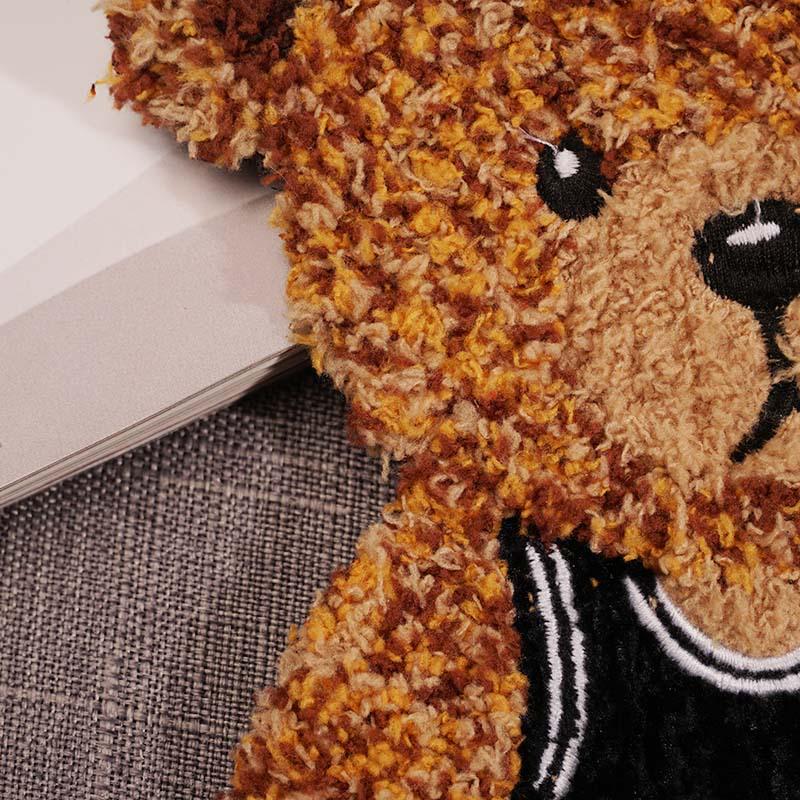 Teddy Bear Embroidered Patch: DIY Clothing Decor